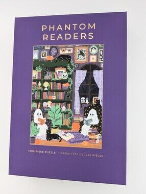 NEW IN BOX Hobbry "Phantom Readers" 1000-Piece Halloween Puzzle